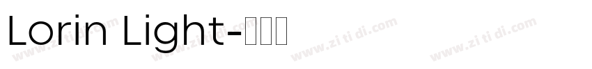 Lorin Light字体转换